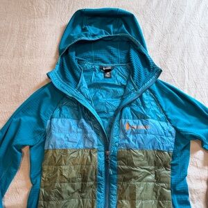Cotopaxi capa hybrid insulated teal/Blue and Green Women's Jacket